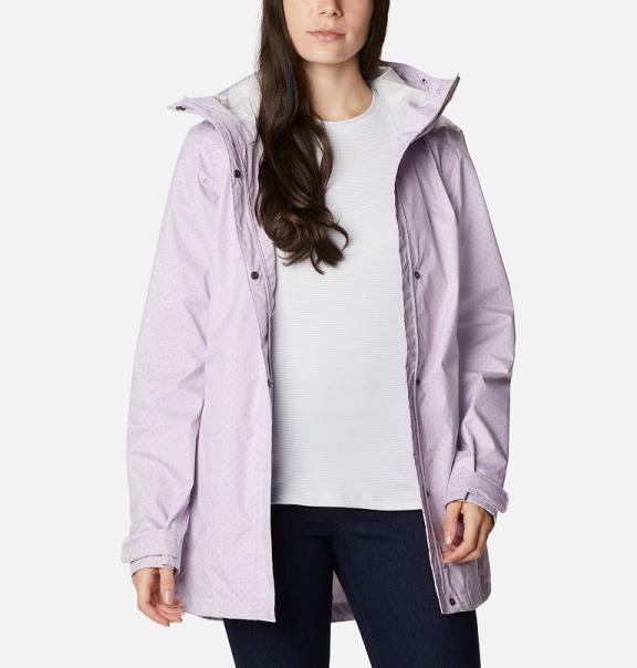 Columbia Splash A Little II Rain Jacket Pink For Women's NZ62108 New Zealand